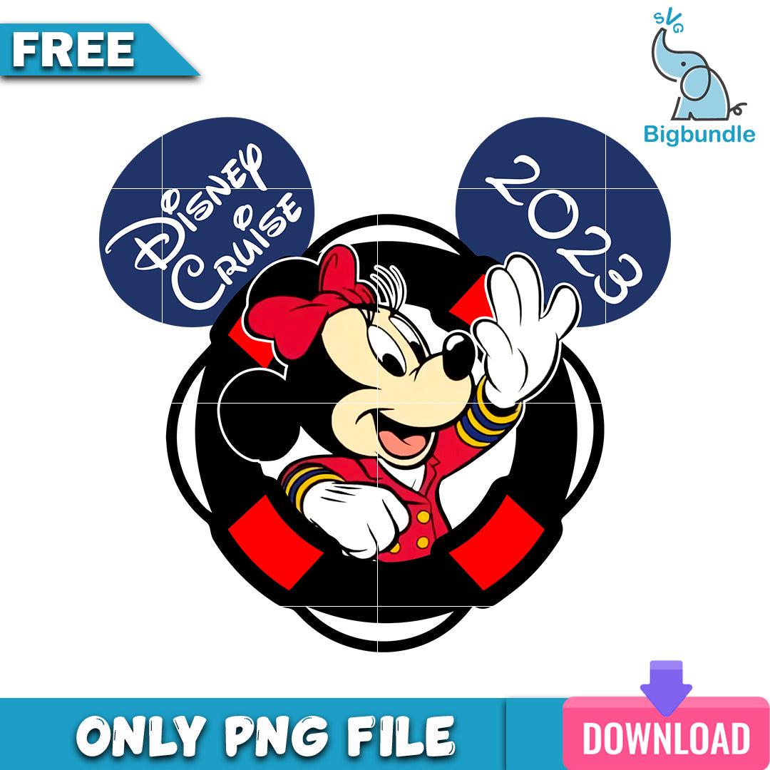 Minnie dream cruise 2023 png, disney png, Digital download.