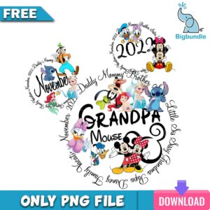 Minnie grandma november 2023 png, disney png, Digital download.