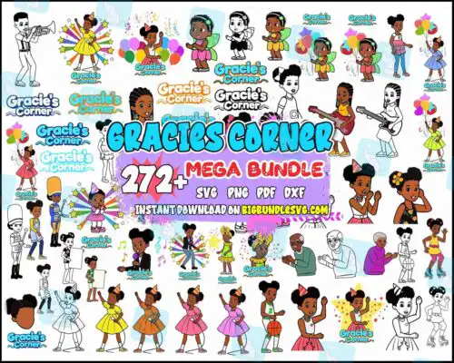 Mega 270+ Gracie's Corner SVG Bundles, Gracie's Corner Png, Gracie's Corner SVG PNG EPS DXF