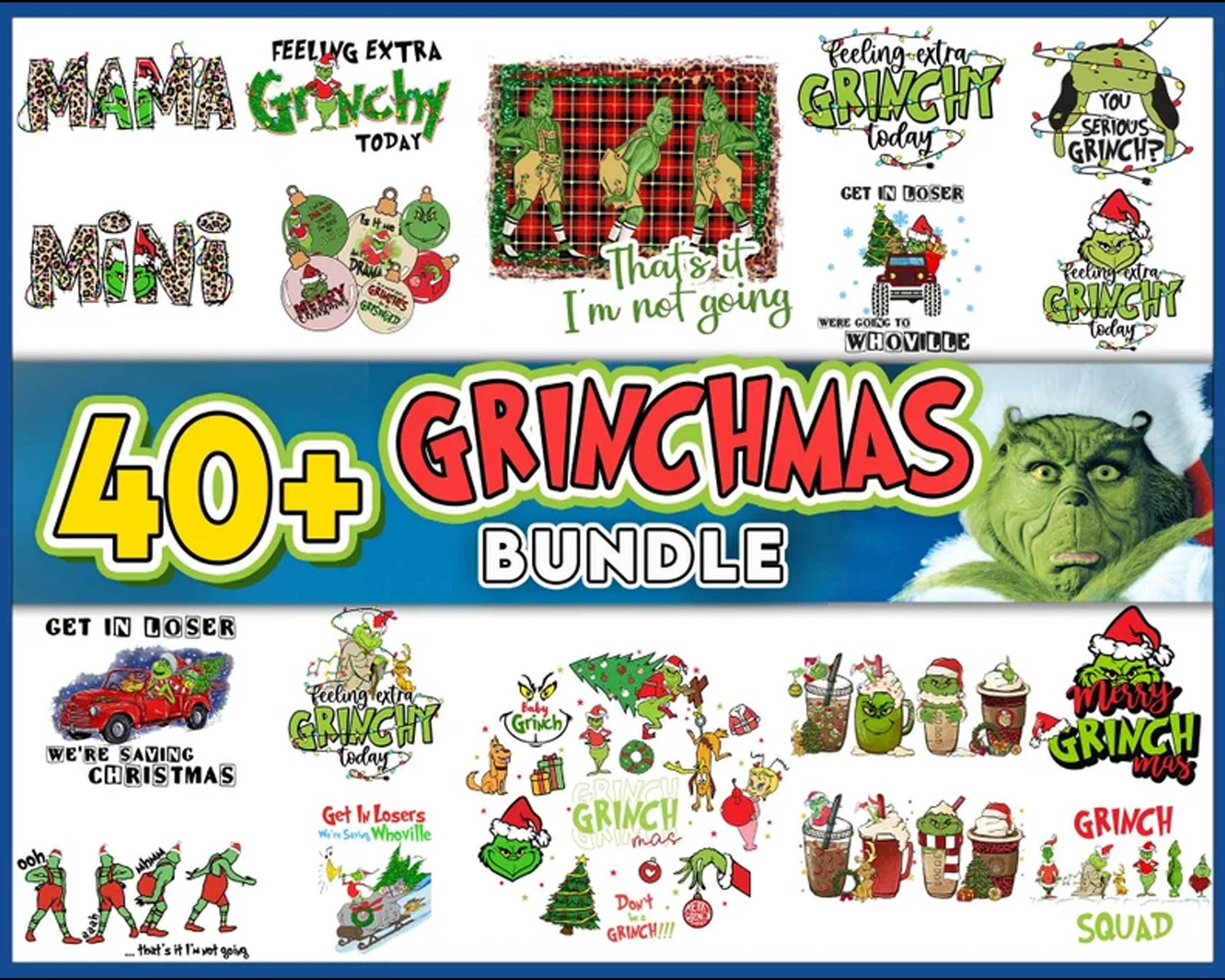 40+ Grinch Bundle, Grinchmas PNG, Grinch Cutting Image, Christmas Grinch bundle, Digital downnload