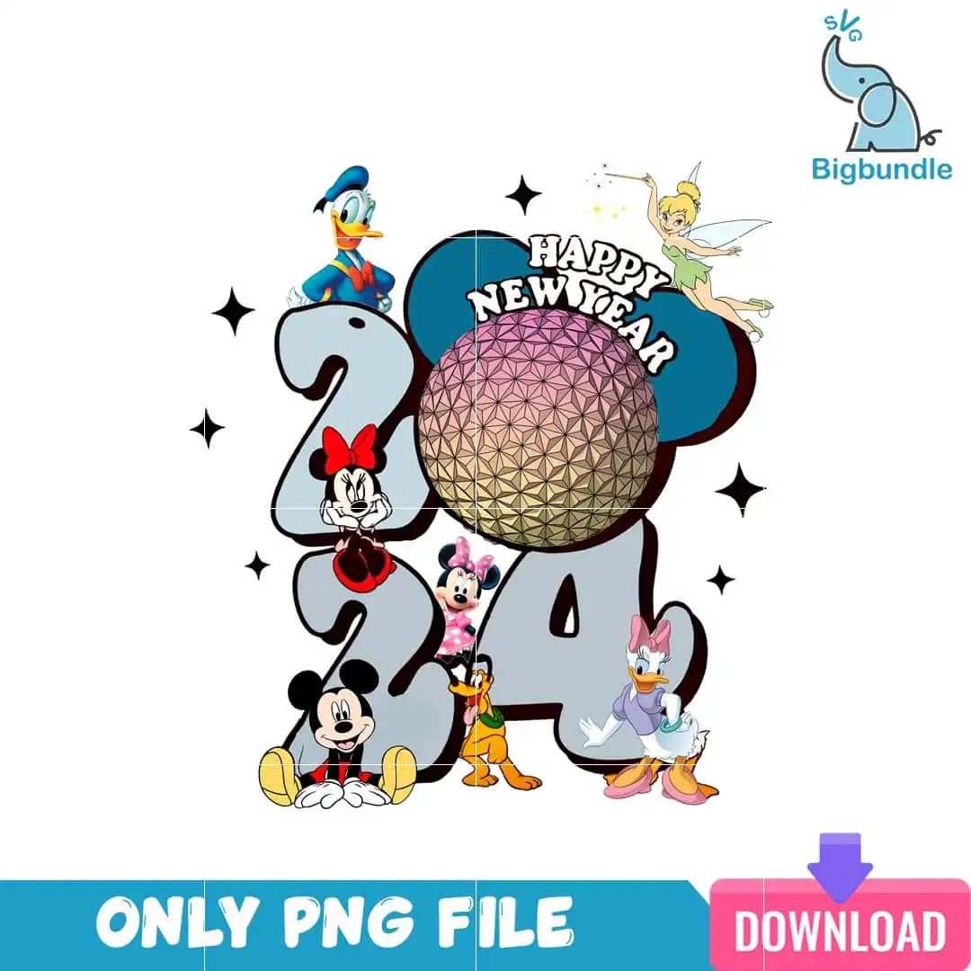 happy_new_year_2024_mickey.png Happy New Year 2024 Mickey Mouse PNG