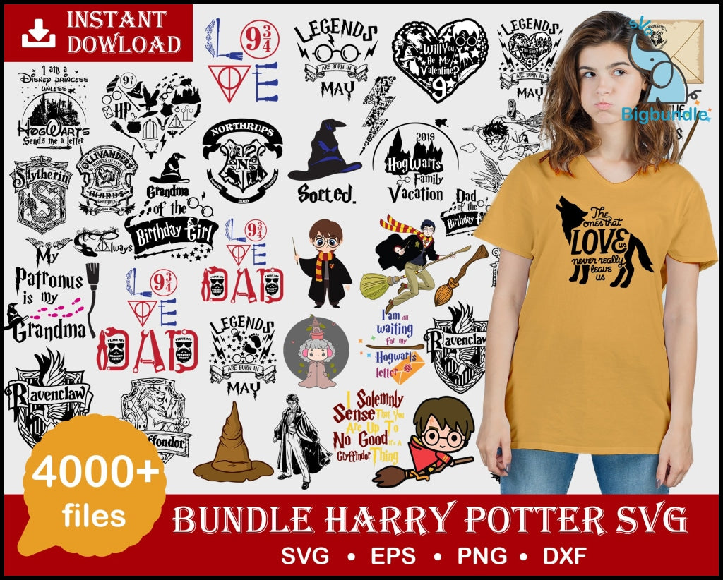 Harry potter,SVG, PNG, DXF, Harry Potter svg, png, dxf, Harry potter digital,Harry potter bundle svg,png,dxf