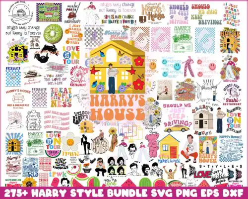 harryhousebundle275_6.99.jpg Version 2 - 275+ Harry's House bundle svg png eps dxf, Harry Style Design, SVG Bundle, Digital Download, Harry's House Album