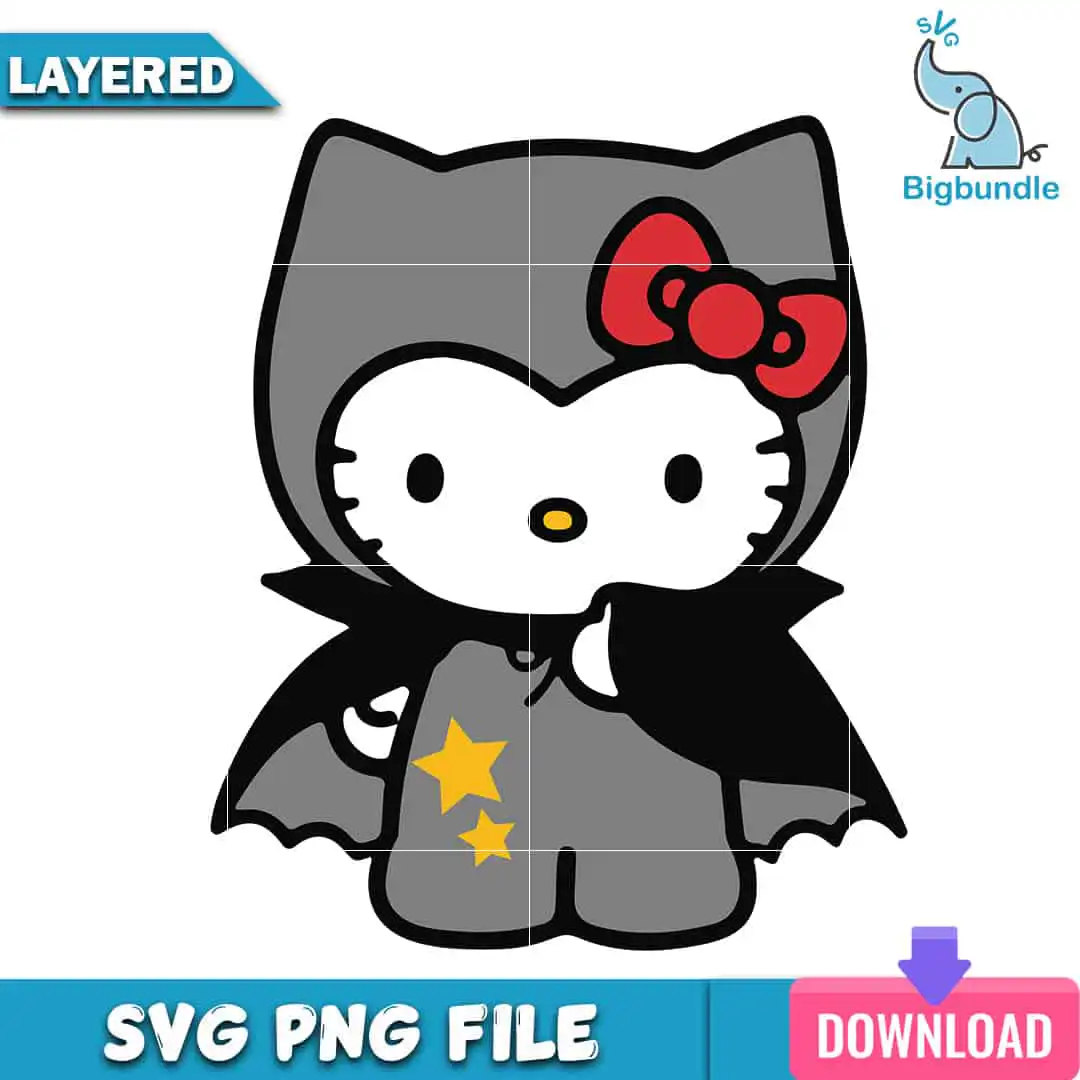 Hello kitty halloween, halloween png, svg, Digital download.