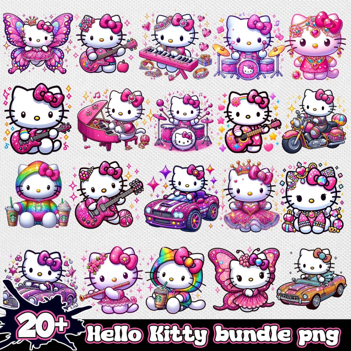 hellokittypinkpngbundle