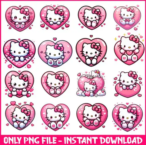 hello kitty valentine bundle png