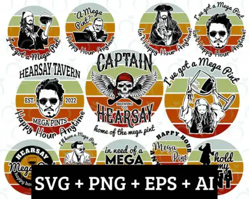 Johnny depp svg Bundle 4 - Digital Dowload