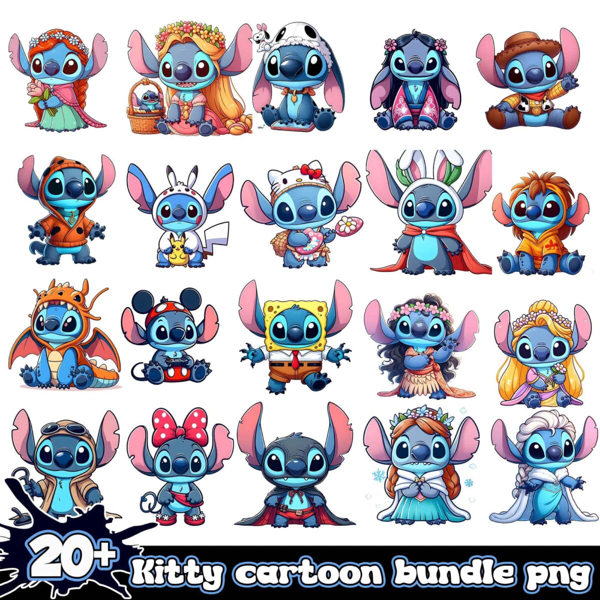 kittycartoonpngbundle