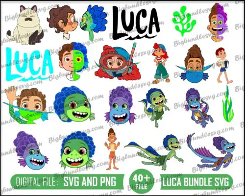 Luca svg bundle - Digital download