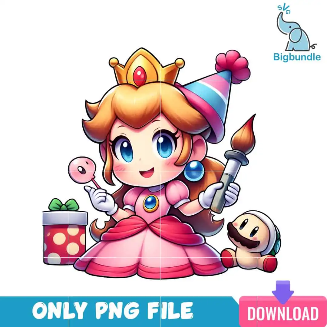 mario5.png Happy Birthday Princess Peach PNG