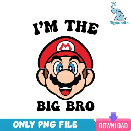 mariopngbundle_9.png Mario I'm The Big Bro PNG