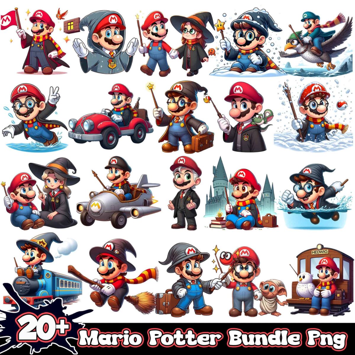 mariopotterpngbundle