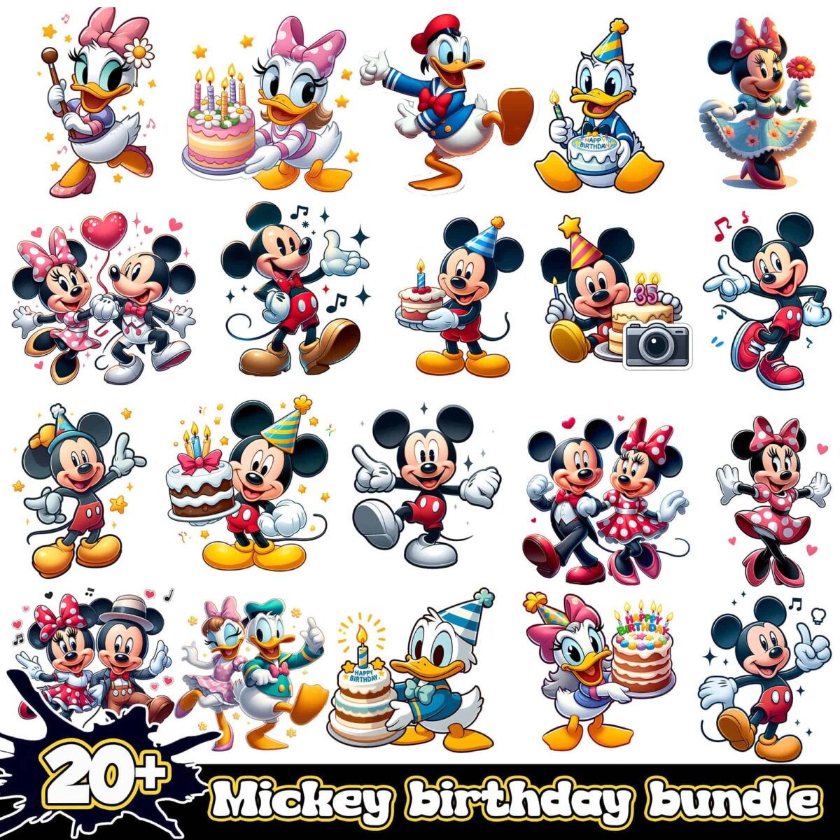 mickeybirthdaypngbundle