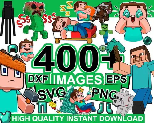 400+ Mine carf svg bundle cutting files for print and cricut
