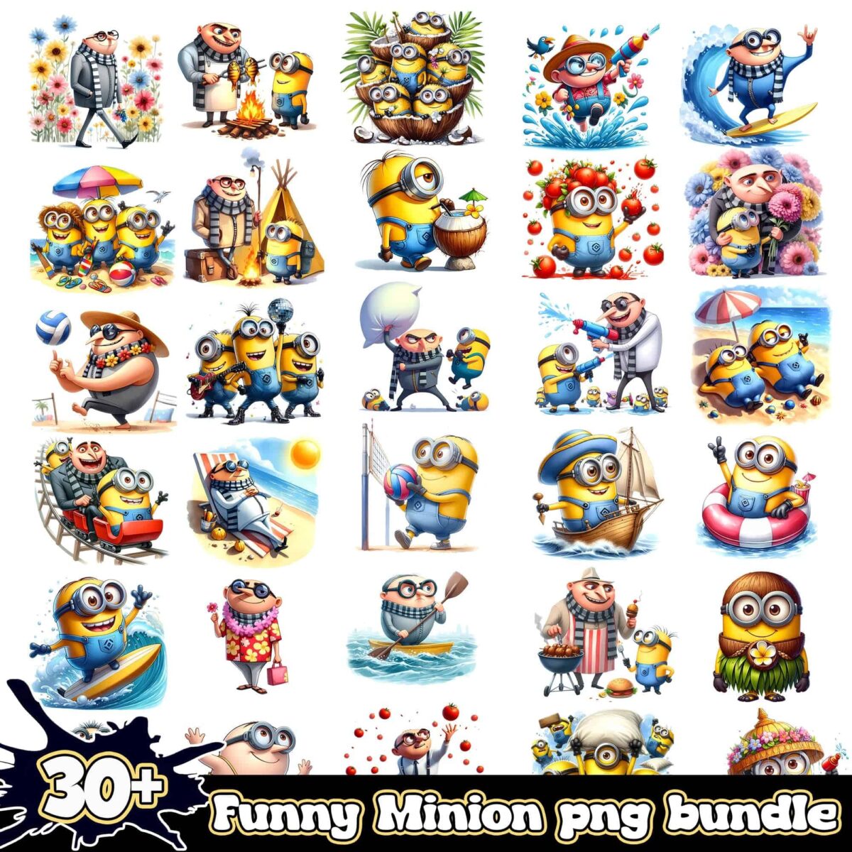 minionpngbundle