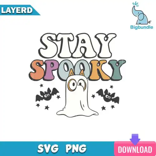 Bluey Stay Spooky Svg, Bluey Halloween Svg, SG26072375