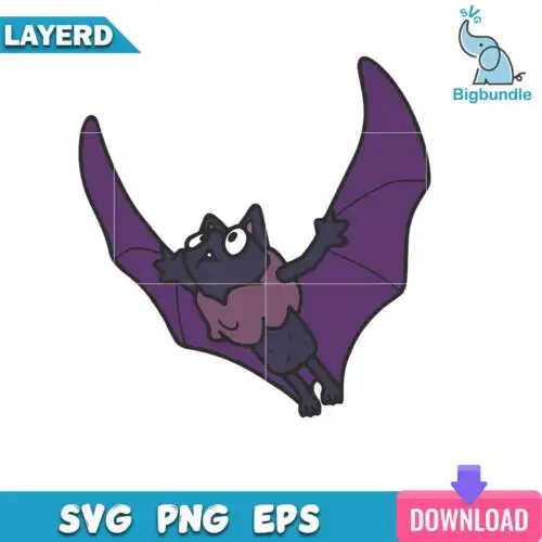 Bluey Bat Halloween Svg, Bluey Halloween Svg, SG31072337