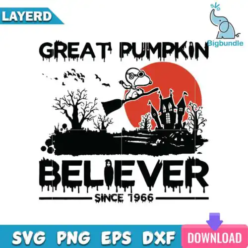 Great Pumpkin Believer Since 1966 Svg, Halloween Svg, SG01072326