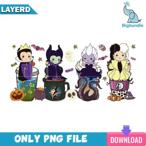 Bad Girl Coffee Halloween Png, Halloween Png, SG26072310