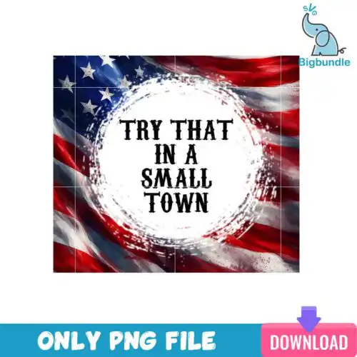 Try That In A Small Town Skinny Tumbler Png, SG31072351