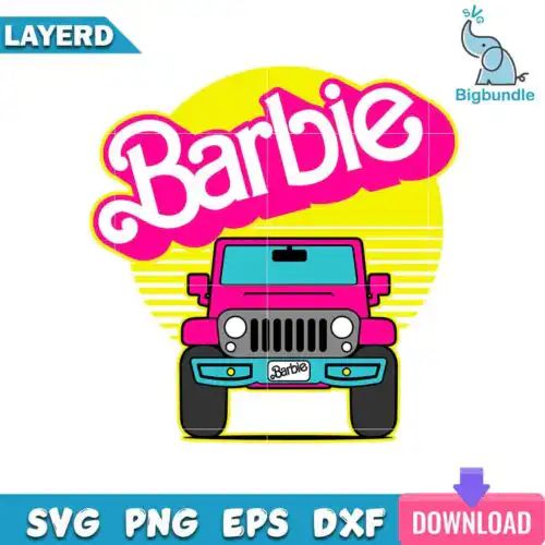 Barbie Offroad svg, Barbie svg, Svg Files for Cricut, Instant download