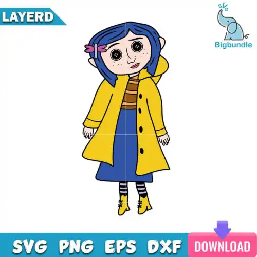 Coraline Svg, Witch girl, Fantasy world Svg, SG19062359