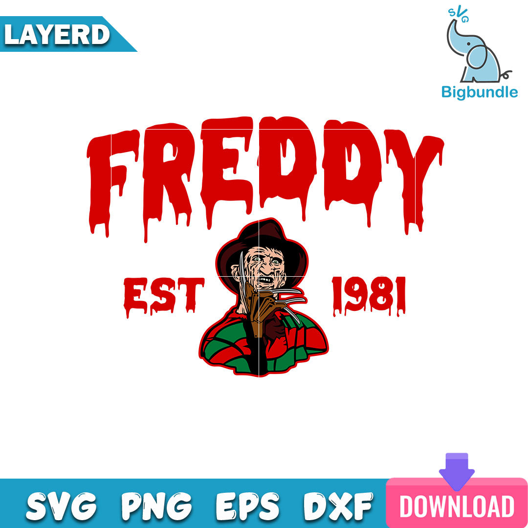 Freddy Krueger Svg, halloween svg for cricut, Instant download