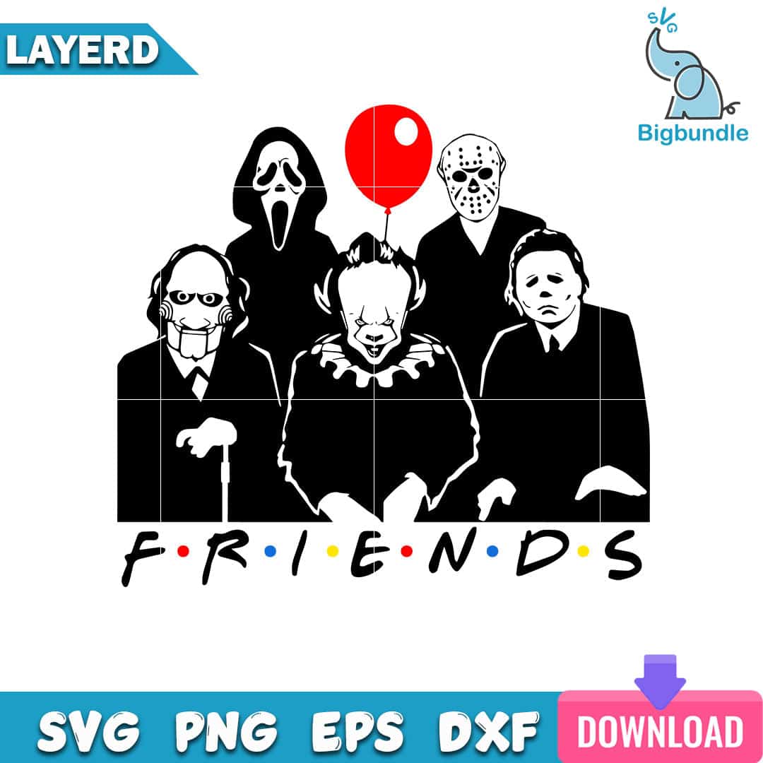 mockup bigbundle file l Friends Horror Movie Creepy