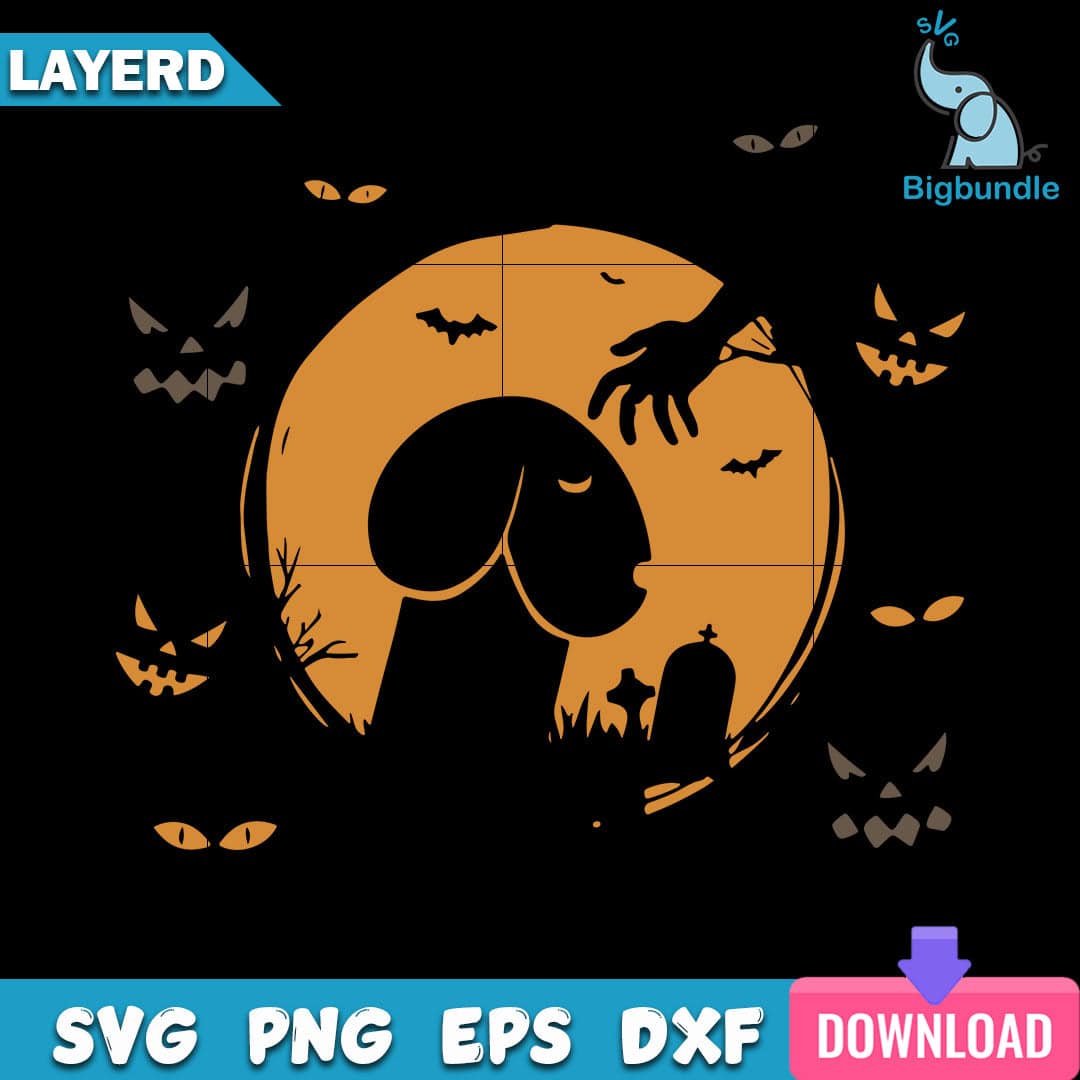 mockup bigbundle file l Funny Halloween Dog Dick