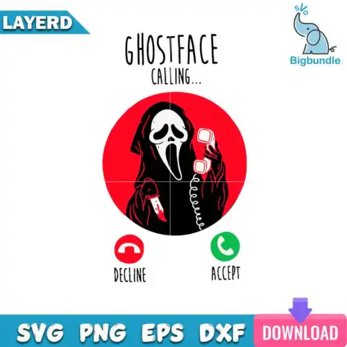 Ghostface Calling Halloween Svg, Halloween Svg, SG13072349