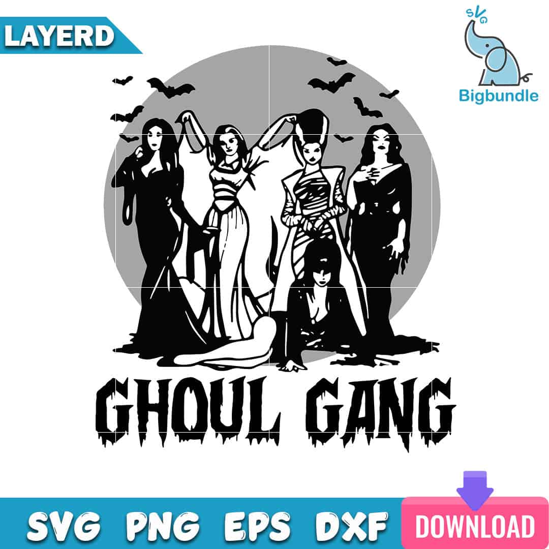 mockup bigbundle file l Ghoul Gang Squad Halloween