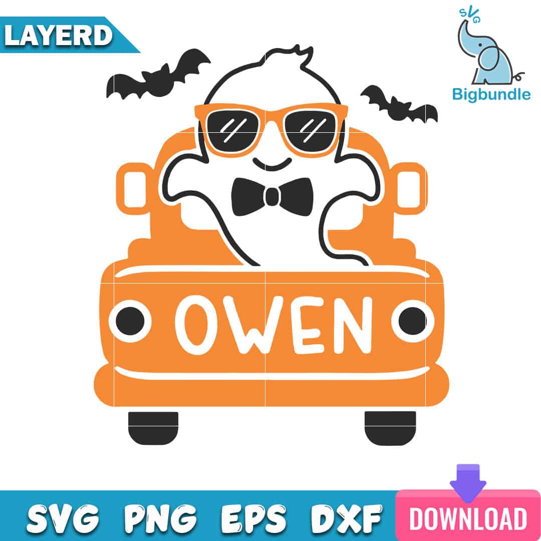 mockup bigbundle file l Halloween Boo Truck