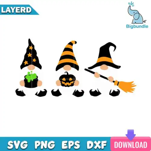 Halloween Gnomies Pumpkin Svg, Halloween Svg, SG13072369