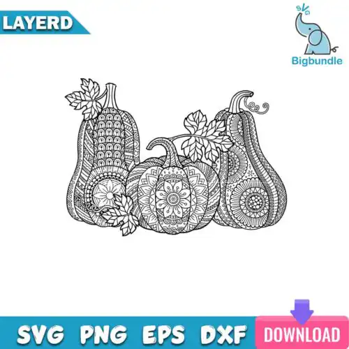Halloween Pumpkin Mandala Svg, Halloween Svg, SG13072380