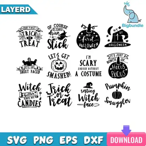 Halloween Quotes Bundle Svg, Halloween Svg, SG13072382