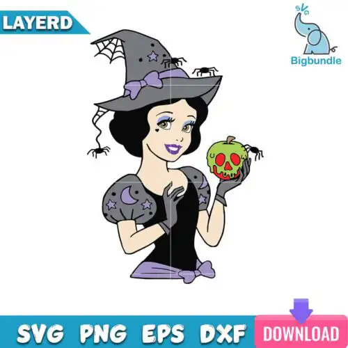 Halloween Snow White Princess Svg, Halloween Svg, SG13072386