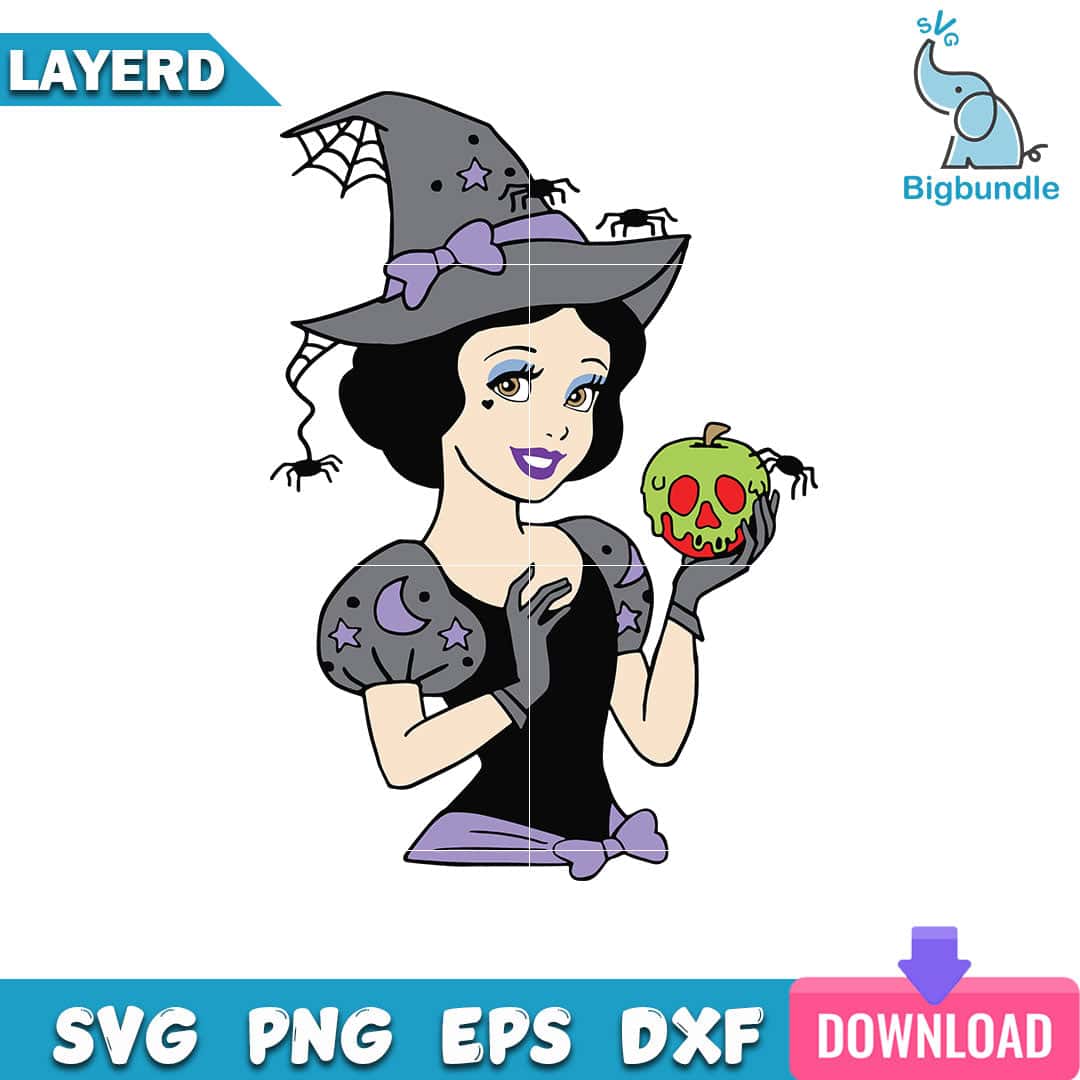 mockup bigbundle file l Halloween Snow White princess