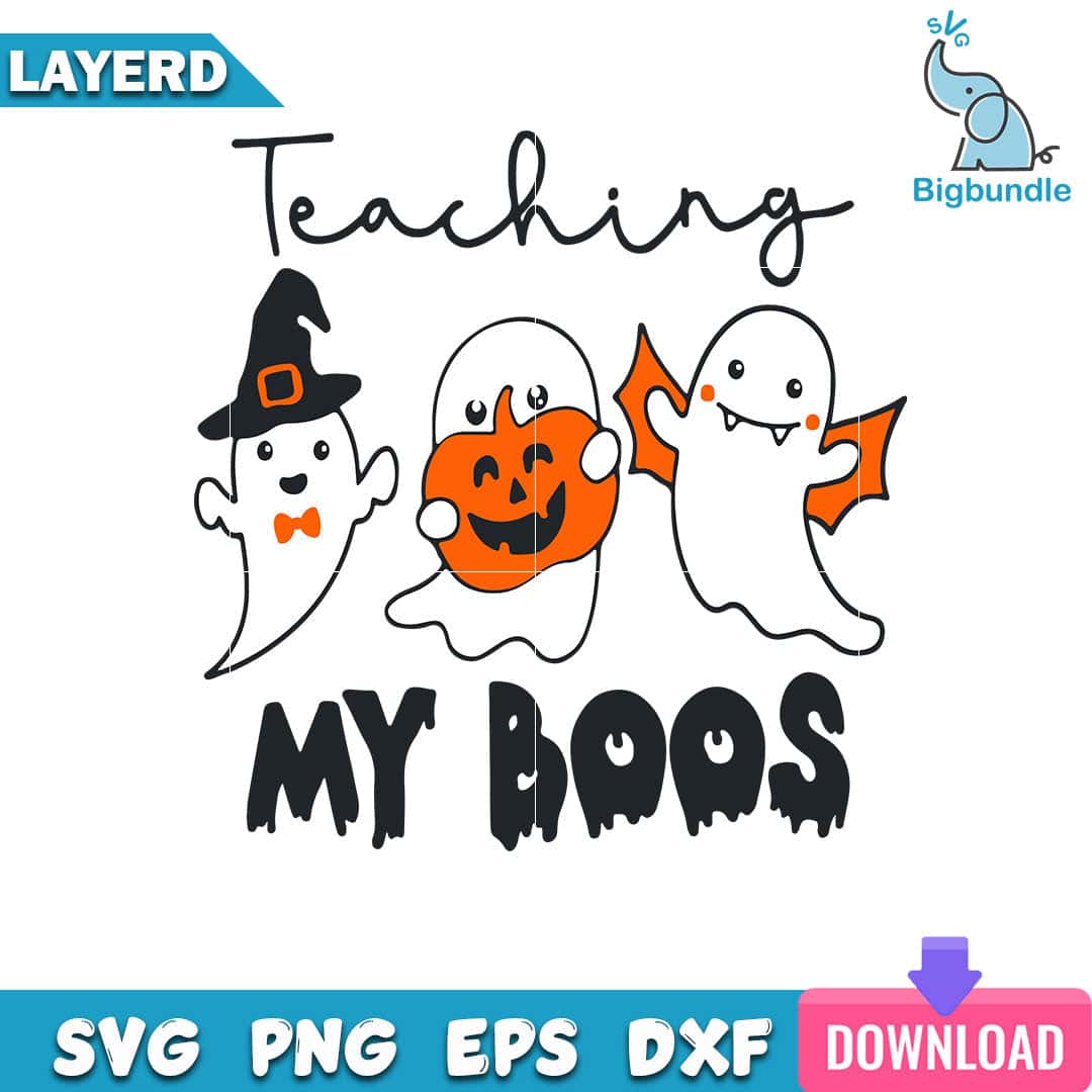 mockup bigbundle file l Halloween Teaching My Boo