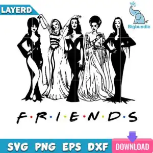 mockup-bigbundle-file-l_-halloween-party-hocus-pocus-friends-tv-show-style-classic-ladies.jpg Flat cartoon art of five women in gothic dresses posing together with F R I E N D S lettering