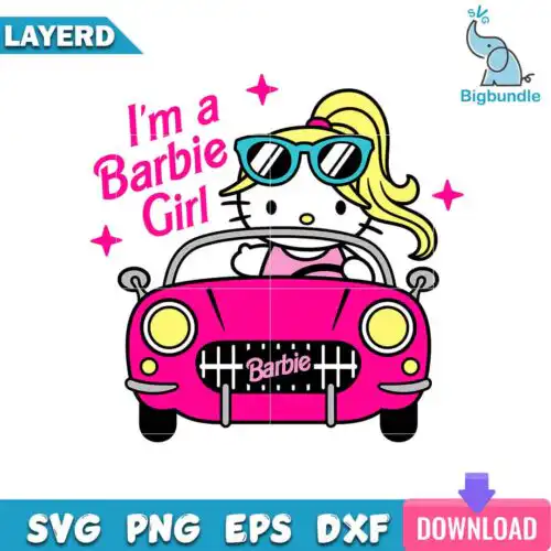 Im a Barbie girl svg, Barbie girl svg, Svg Files for Cricut, Instant download