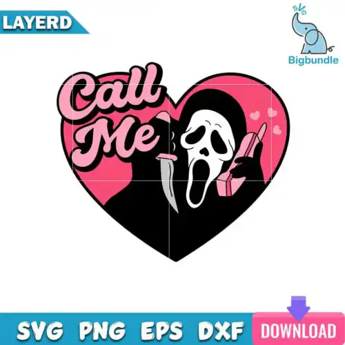 Call Me Scream svg, Scream svg, horror svg for cricut, Instant download