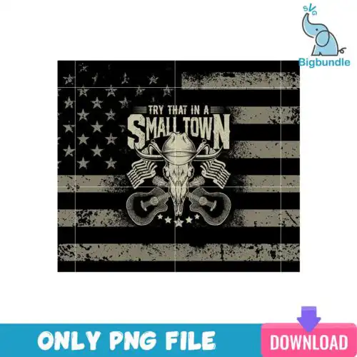 Try that in a Small Town Skinny Tumbler Png, SG31072340