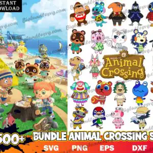 mockupanimal.jpg Collage preview of Animal Crossing chibi villagers and beach campsite with Welcome to Animal Crossing sign