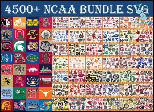 NCAA Bundle Svg, Sport Svg, Bundle Sport Svg, Mega Bundle Sport NCAA, All NCAA Teams 4500 Files