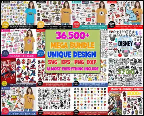 New Ultimate Giga Bundle svg, Mega bundle svg, 36.500 unique designs almost everything included