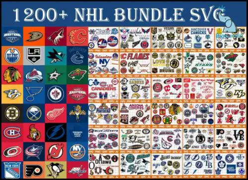 NHL Bundle Svg, Sport Svg, Bundle Sport Svg, Mega Bundle Sport NHL, All NHL Teams 1200 Files