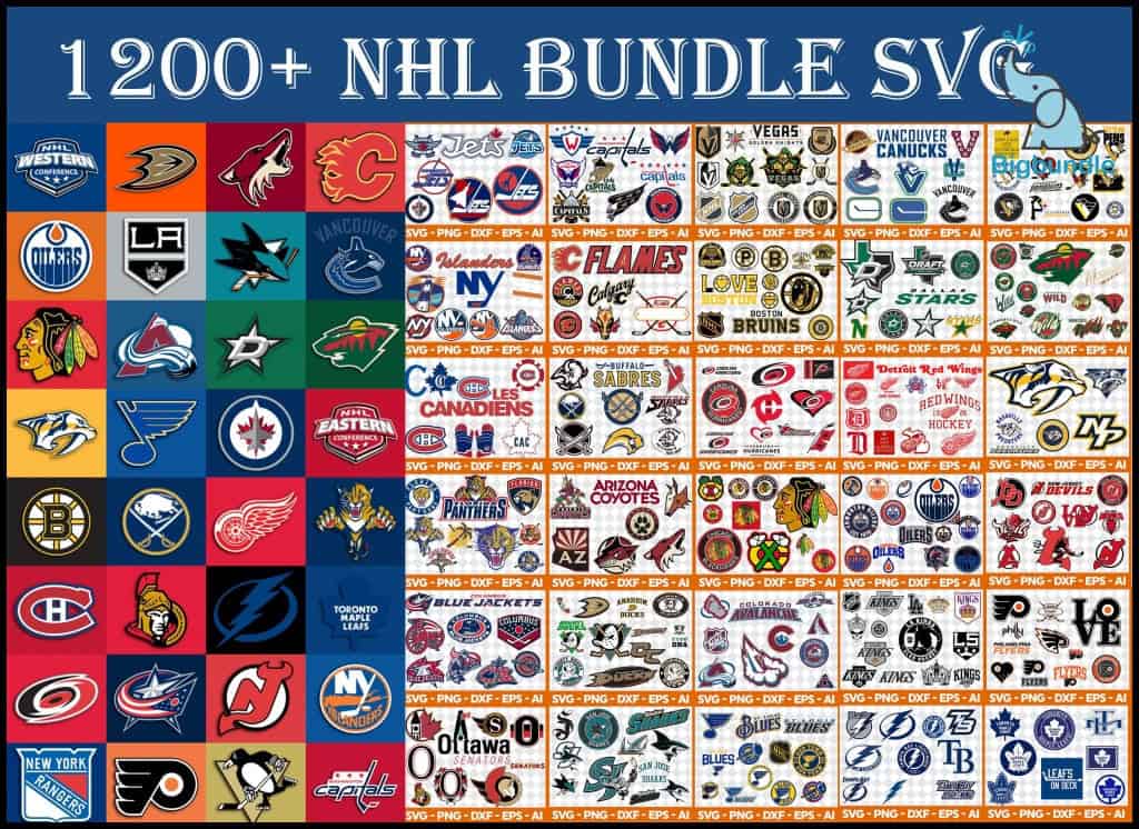 nhl bundle svg sport mega all teams 1200 files 803