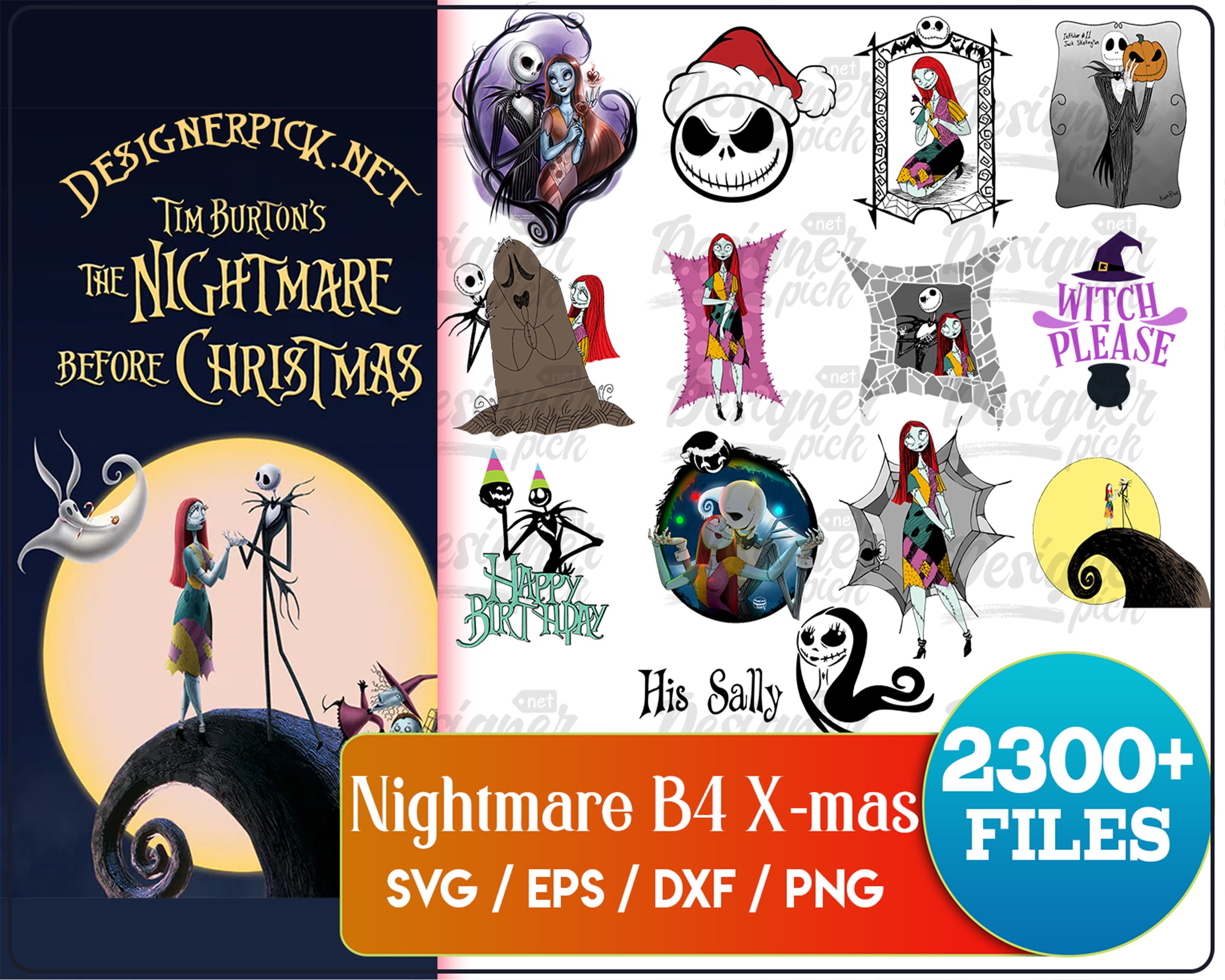 2300+ Nightmare Before Christmas SVG Mega Bundle 3.0