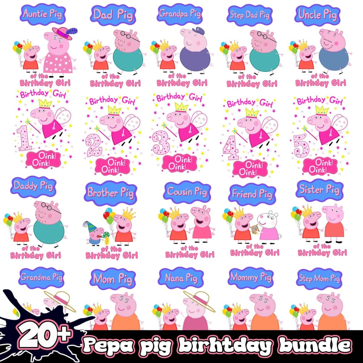 pepapigbirhtdaypngbundle20