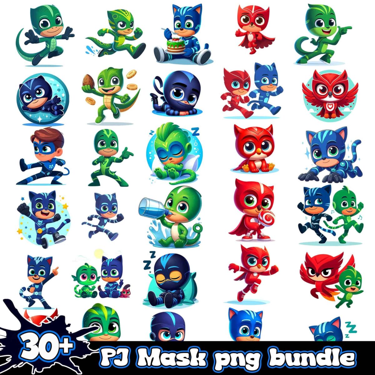 pjmaskpngbundle